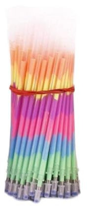 XIAOBAN 50/20/10 PCS Multicolor Rainbow Refill Highlighter Gel Pen Kugelschreiber Studenten fluoreszierend 0,5 Graffiti Malerei Refill
