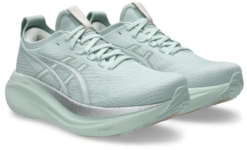 ASICS Damen Gel-Nimbus 27 Sneaker, Pure Aqua White, 40 EU