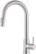 Assiniboine Kitchen Sink Mixer Tap with Pull-Down Sprayer, Monobloc Stainless Steel Single Handle Kitchen Mexer Tap with Spray Head Brushed Nickel