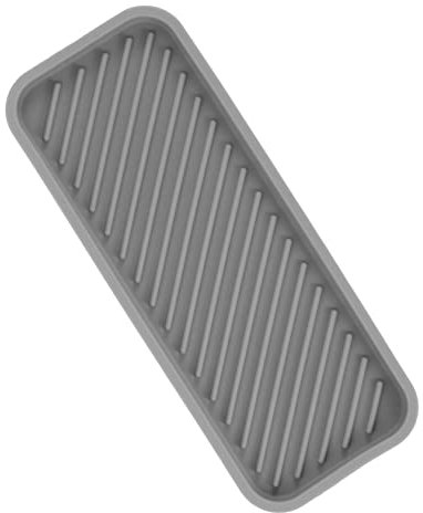 PAMINGONO Toilet Vanity Tray Für Badezimmer Praktischer Silikon Organizer Für Kosmetik Und Toilettenartikel Tiefgraue Ablage Mit Drainage Für Einfache Und Vielseitige Nutzung