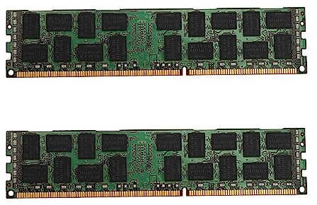 Decqerbe 2X 8GB DDR3 1333MHZ Ecc Ram Memory PC3L-10600R 1.35V 2RX4 REG Ecc RAM pour Server Workstation