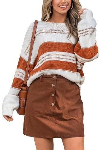 CUPSHE Minirock mit Taschen und Knopfleiste, Damen Retro Knopfverschluss Rock, Praktischer und Modischer Rock, Braun,S