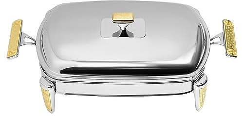 Alnemy 2.2 Liter Speisewärmer Dishes Wärmebehälter für Haushalt,Edelstahl Warmhaltebehälter Chafing Dish Speisewärmer Wärmebehälter Buffetwärmer für Haushalt