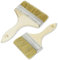 Pinceau de Surface 150 mm + 100 mm Édition Spéciale, pour Grandes Surfaces, Lasure, Vernis, Peinture à la Craie, avec Poignée en Bois, Brosse à Huile, Pinceaux Plat pour Meubles, Mur, Clôture, Marron