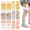 SNONESIY 3 Paar Baby Knieschoner Krabbeln Stoppersocken Anti Rutsch Socken Baby Geeignet für Kleinkinder Von 0–24 Monaten
