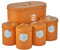 Cooks Professional 5 Piece Tea Coffee Sugar Bread & Biscuit Cannister Set | Labelled Storage Tins | Containers with Airtight Lids | Canisters for Kitchen Accessories & Essentials | Orange & Silver