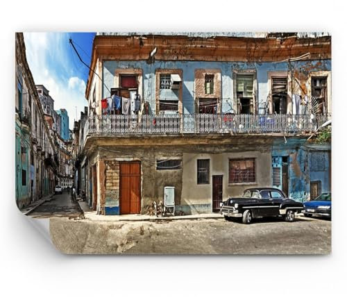 ARTTOR Fototapete Standard - Kuba Havanna Balkon - 250x175 cm - Fototapeten Tapeten Moderne Wand Dekoration XXL Wandtapete Motivtapeten Bildtapete Schlafzimmer Wohnzimmer - WF1AA250x175-4255