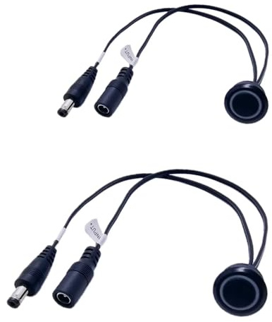 Clearhill Interrupteur Variateur Tactile 12V-24V CC 5A, Contrôleur de Luminosité LED pour Trou de Montage 17mm, Variateur Continu Marche/Arrêt Tactile pour Bandes LED, 2 Pièces Noir