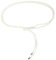 Uqezagpa Cinturón de cintura de longitud ajustable para mujer, cinturón trenzado de color liso, cintura fina, vestido de vacaciones, blanco, 9.36x6.24in