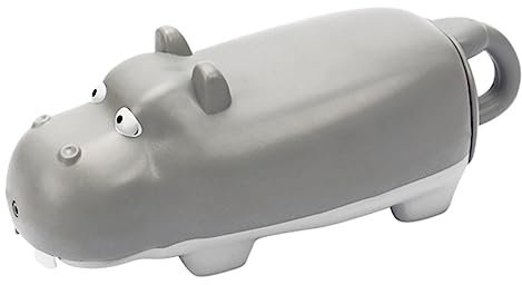 MILISTEN Plastischer Wasser-Spritz-Spielzeug Großer Kapazität Lustiger Wasserbehälter Fluss-Hippo-Design Einfach Zu Ziehen Drücken Für Sommer-badezeiten Und Gartenaktivitäten