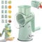 Roarrave 5 in 1 Food Chopper, Zealburst 5 in 1 Rotary Grater, Roarrave Grater with Manual Hand Crank Cheese Graters, Rotary Cheese Graters Vegetable Slicer, Easy to Use Kitchen Gadgets (A)