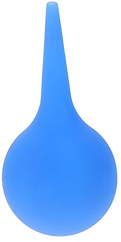 WEKAMOS Gummi Ohrreinigungsball 75 Ml Blau Spitz Zulaufend Sicherer Halt Ohrenspülbirne für Babys Kinder Erwachsene Staubentfernung Saugsystem