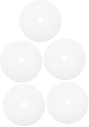 Mikinona 5 Stück Runde Silikon Dörrmatte Lebensmittelecht Antihaft Wiederverwendbar für Obsttrockner und Dörrautomaten Hochtemperaturbeständig Robuste Dörrfolie für Effiziente