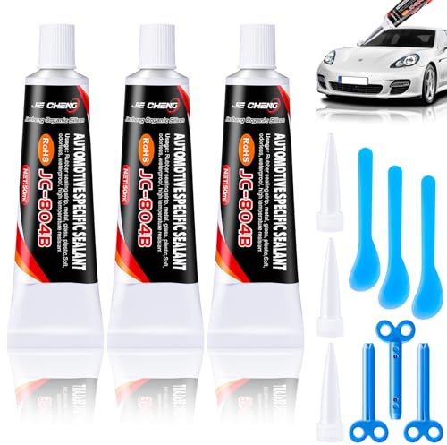 Colla per carrozzeria nera per parabrezza auto, 150 ml (50 ml x 3 pezzi)