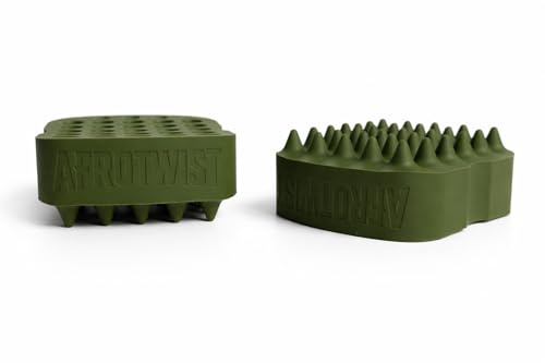 Éponge Twist en Silicone Solidaire – Brosse pour Cheveux Crépus et Afro – Durable, Hygiénique et Lavable – Pour Hommes