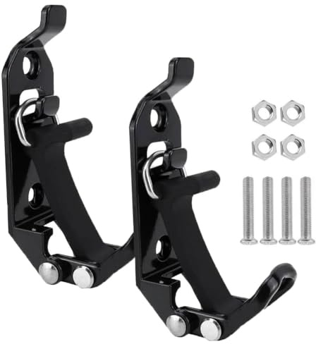 2Stück Heavy Duty Metal Rubber Shovel Mount Kit,Schaufelhalter für Dachträger,Metall Gummi Dachträgerklemmen,Spatenhalter mit Schrauben Muttern,Schaufel Halterung für Dachträger LKW Zubehör (Schwarz)