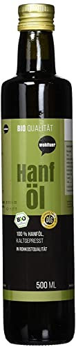 Wohltuer Hanföl kaltgepresst 500ml aus kontrolliert biologischem Anbau (Österreich)
