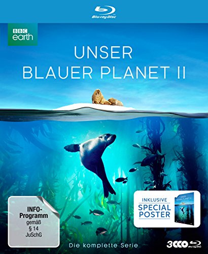 UNSER BLAUER PLANET II - Die komplette ungeschnittene Serie zur ARD-Reihe Der blaue Planet (amazon Exklusiv-Version mit Poster) [Blu-ray] [Limited Collector's Edition]