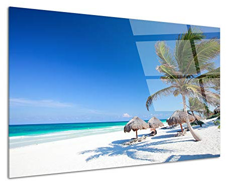 DECLINA, cadre déco, tableau mural, verre acrylique, décoration intérieure, impression photo, paysage plage Caraïbes, art mural, tableau design, cadeau décoration