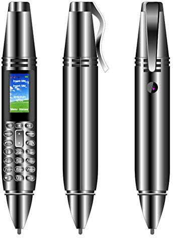 Asudaro AK007 Mini telefono cellulare a forma di penna da 0,96 pollici, Mini dialer Bluetooth per telefono, 2G Dual SIM Card GSM Dialer Cellulare con fotocamera e registratore