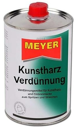 Algorex Langsamflüchtiger Kunstharzverdünner für Kunstharz.. Kunstharz-Verdünnung von Öl- und Alkydharzlacken, Einbrenn- und Autolacken (1000 ml)