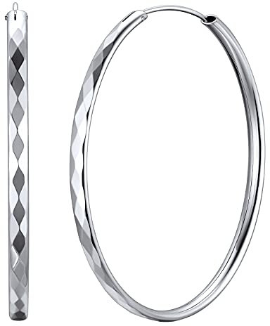 ChicSilver Ohrringe für Damen 925 Sterling Silber Rund Creolen Ohrstecker 3mm Hoop Huggie Ohrpiercing Ohrschmuck für Party