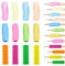 12 Pcs Pencil Grips for Children, Children's Silicone Pen Grips Foam Pen Grips, Soft Cushioned Writing Aid Pencil Holder, Ergonomic Writing Aid Grip Posture Correction for Kids,Students,Adults