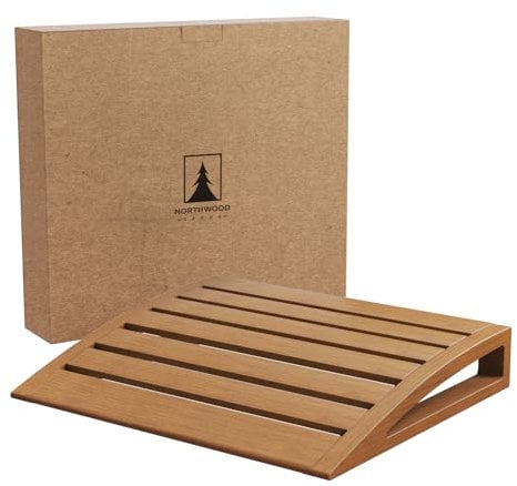 Northwood Sauna - Sauna Headrest - Handmade from Canadian Red Cedar Wood - Ergonomic Neck Support Pillow