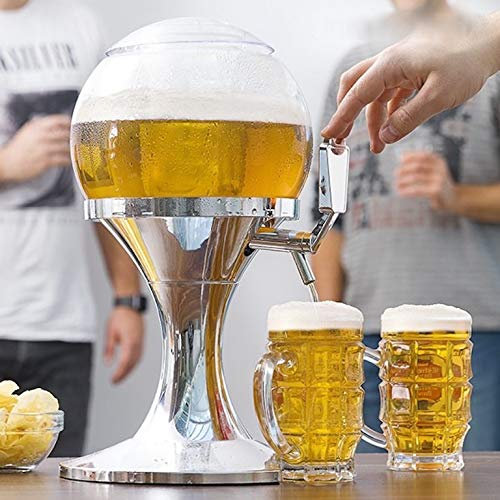 Fontaine Eau réfrigérée Boisson - Distributeur Bière Réfrigérant Robinet Compartiment à Glaçon - 3,5 litres
