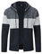 Sliktaa Mens Casual Cardigan Knit Thick Sweater Zip Stand Collar Long Sleeve Fleece Lined Winter Coat Navy 2 L