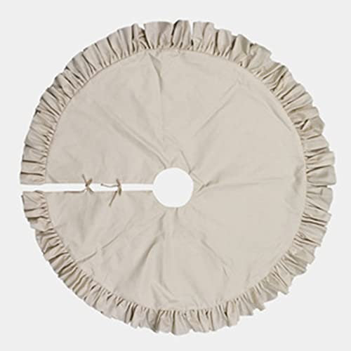 Baumdecke, Weihnachtsbaum Decke,Christbaumdecke,Rund Baumdecke Weihnachtsbaum Unterlage,Luxus Weihnachten Baum Rock-Weiß-144cm