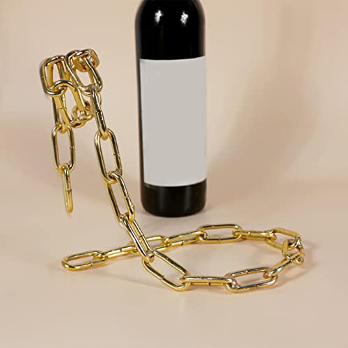 Porte-Bouteilles À Chaîne, Porte-Bouteille Magique À Chaîne Flottante, Porte-Bouteilles À Chaîne À Maillons en Fer Flottant, Porte-Bouteille À Vin Créatif pour Le Stockage du n