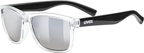 uvex LGL 39 - Sonnenbrille für Damen und Herren - starker Schutz vor Sonnenstrahlung - inkl Schriftzug auf den Bügeln - clear-black/ltm.smoke dégradé - one size