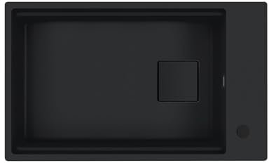 Franke Kubus 2 KNG 110-62 Black Matt Black Collection 125.0685.162 - Fregadero de granito