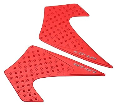 DEHIWI Autocollant De Surface De Peinture De Protection pour Réservoir De Carburant De Moto pour Yamaha MT-07 FZ-07 MT07 FZ07 MTFZ 07 2014-2017 Autocollants de Protection (Couleur : Rouge)