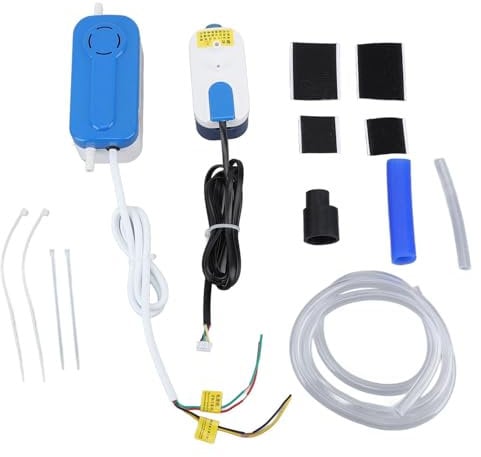 Kondensatpumpe für Klimaanlage, Automatische Kondensatentfernungspumpe, Tank-Kondensatpumpe, AC110-240V 3W Mini Split HVAC Kondensatpumpe Wasserpumpe Leise AC-Entwässerungspumpe Mit 200-ml-Tank