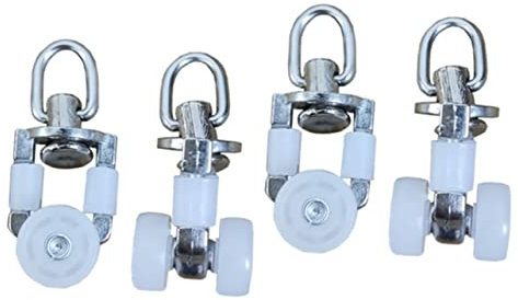 DECHOUS U Slider Track Gazebo Runners 40 Pcs Curtain Track Pulley Plastic Runner Two Wheels