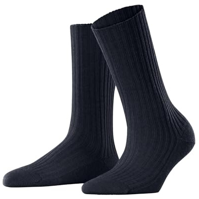 FALKE Damen Cosy Wool Boot Socken atmungsaktive klimaregulierende geruchshemmende nachhaltige Wolle Kaschmir verstärkt flache Naht für druckfreie Fußspitze Business Alltag 1 Paar