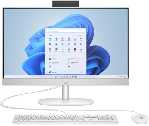 HP 24-cr0009ng AMD Ryzen? 3 7320U 60,5 cm (23.8) 1920 x 1080 Pixel All-in-One-PC 8 GB LPDDR5-SDRAM 512 GB SSD Windows 11 Home Wi-Fi 6 (802.11ax) Wei? (A04VWEA#ABD)