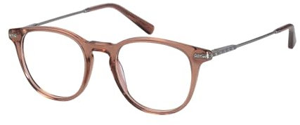 Savile Row Rund Azetat Brillen in Silver für Damen, Brille mit Sehstärke, optional mit Sonnenbrillen tönung oder Blaulichtfilter (Modell SRO-029-172)