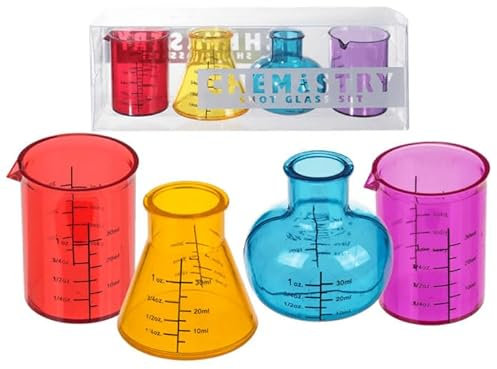 Inevitable Party Chemistry Shot Glasses | Set of 4