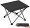 Outplea Table Pliante Compact Aluminium Ultra-Légère, Mini Table Extérieure Noire pour Camping, Pique-Nique, BBQ et Voyage