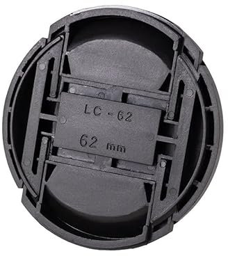 KOOD Centre Pinch Snap-on Front Lens Caps, 37mm, 39mm, 40.5mm, 46mm, 49mm, 52mm, 55mm, 58mm, 62mm, 67mm, 72mm, 77mm, 82mm, 86mm, 95mm, 105mm, 112mm, For Canon, Nikon, Sony, Pentax, etc (62mm)