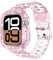 Tensea Cinturino per Apple Watch da 38 mm, 40 mm, 41 mm, 42 mm, 44 mm, 45 mm, 46 mm, 49 mm, per donne e uomini, grazioso cinturino morbido con custodia paraurti, accessori da polso per iWatch Ultra