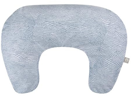 Boppy Stillkissen, blau gesprenkelter Strom, größeres, stützendes Kissen für Stillen und Flaschenfütterung; festere Füllung, höhere Hebung, größere Fläche als Original-Stillkissen; JPMA-Zertifiziert