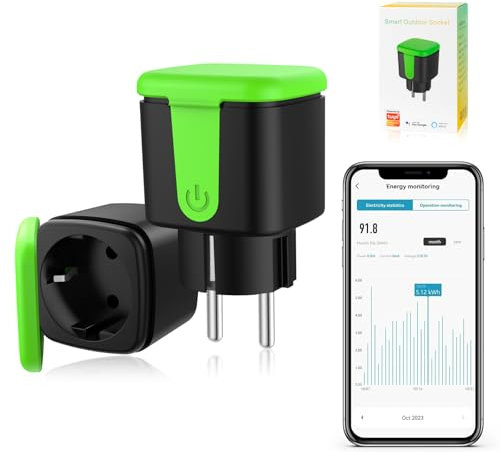 Tuya eu 16A wifi Smart Outdoor imperméable à l'eau prise électrique Smart living avec Alexa Google home control