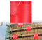Warnflagge, Rote Warnfahne, Ladungssicherung, Signalfahne, Rote Flagge mit Gummiseil, Schlussfahne, Endfahne, Signalflagge, Warnfahne Rote Fahne Überlänge mit Seil, 30x30cm