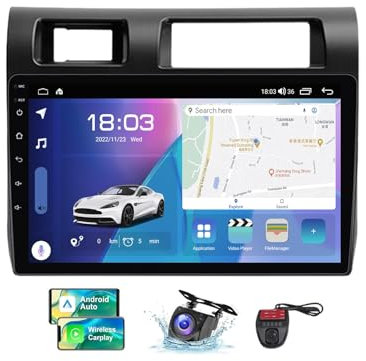ZZPHKK Android 13 Autoradio mit Navi für Toyota Land Cruiser LC 70 Series 2007-2020丨9 Zoll 2 Din Auto Radio Touch Display mit Carplay Android Auto/BT 5.0/FM RDS DAB+/Lenkradsteuerung/DSP(B,NF-7)