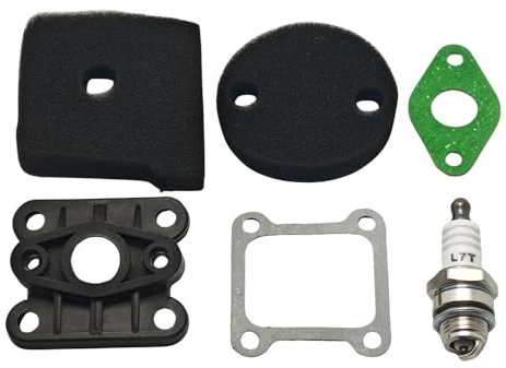 HBGNZU Luftfilter Ansaugkrümmer Zündkerze Dichtungssatz for Robin NB411 NB 411 2-Takt Freischneider Rasentrimmer Motor