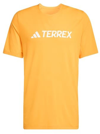 adidas Men's Terrex Multi Climacool Logo Tech T-Shirt, Pure Tangerine, XXL
